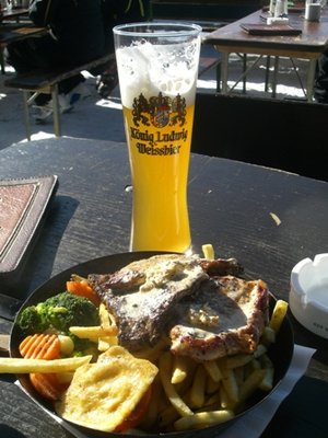 Thurneralmpfand'l - da sag noch mal einer, in Saalbach gibt's nix gscheits zum Essen ;-) <br />Und das dann im täglichen Wechsel mit Kasnocken...