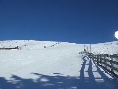 Piste Kircherlhang im Bereich des alten Tanzstattlifts