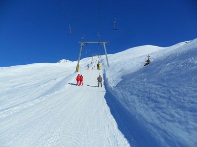 u.a. durch skischulen wurde es etwas voller