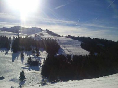 Blick zum Kitzlahnerhang - noch relativ gut zu fahren