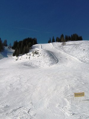 So schwarz konnte die Piste gar nicht sein, dass meine Tochter sie nicht bezwingen wollte; was Vaters Bänder dazu meinen? Wurscht g'wesen!