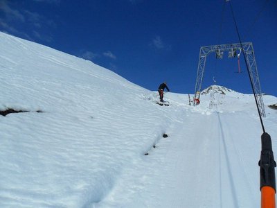 schaufler am werk. das glatteggen-trassee ist ziemlich anfällig...