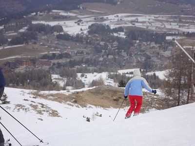 Sicht auf La Joue du Loup