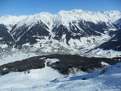 gewechselt zum gotschnagrat, mit blick auf klosters