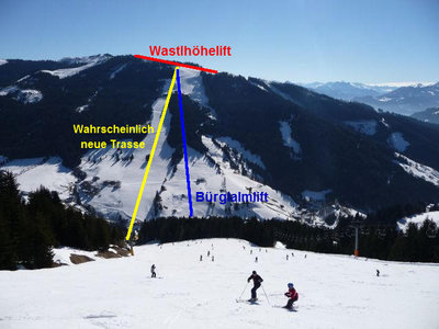Mir wäre ein Bahn bis ganz rauf auf die Wastlhöhe lieber gewesen. Jetzt muss ich noch immer den Wastlhöhelift bei dieser Version benutzen. Ich hoffe es wird noch eine Piste in Richtung Zachhofalm gebaut.