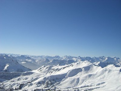 Aussicht vom neuen 6er Ragaz. Die Pisten nicht der Hit, die Aussicht schon!