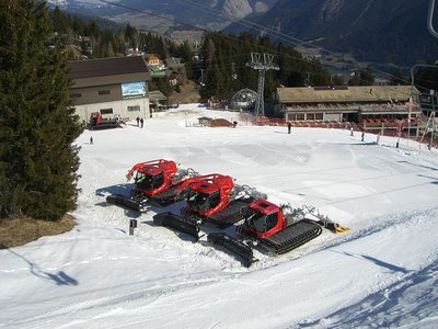 Was für die Bully-Fans. Savognin besitzt nur Pistenbullys