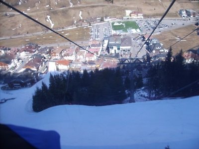 Auffahrt Silvrettabahn, Ischgl schneelos