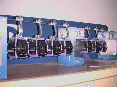 Kabinen mit Nummer versehen