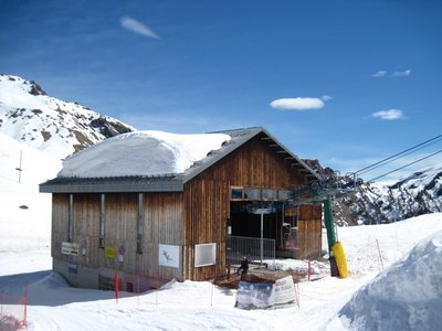 Old-school Sessellift Fedaia