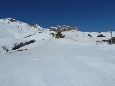 Pisten am Seekopf in Zürs, guter Zustand