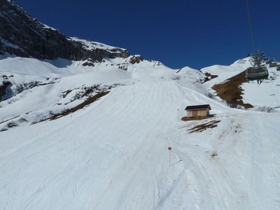 Piste an der Zürserseebahn