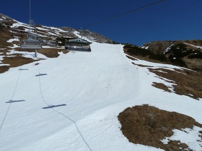 Piste am Steinmähder aber in sehr gutem Zustand
