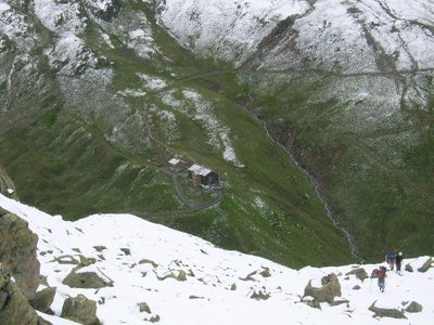 Heilbronner Hütte von Strittkopf aus