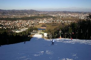 Ich weiss, dieses Foto hatten wir fast in der selben Form heuer schon mal - aber trotzdem stelle ich es hier rein. Ein Wunder was ein Kustschneestreifen alles aushalten kann!