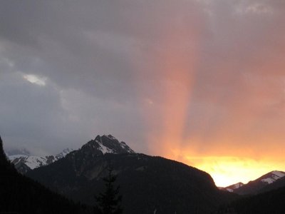 Abendstimmung am Balkon