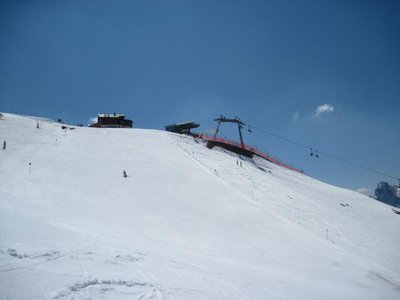 Pista Sass Bece, oberer Teil