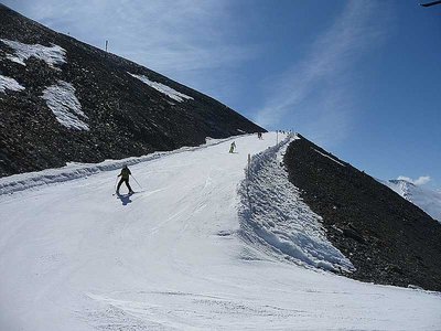 Schiweg am Palinkopf unter der Gampenbahn.