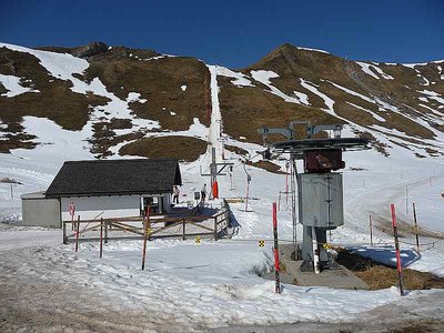 Der Blais Gronda Lift ist in Betrieb.