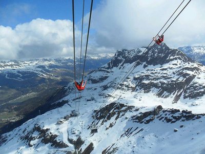 im zweiten feld der corvatschbahn