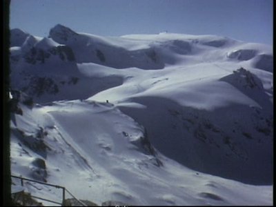 Testa Grigia mit viel mächtigeren Gletschern als heute