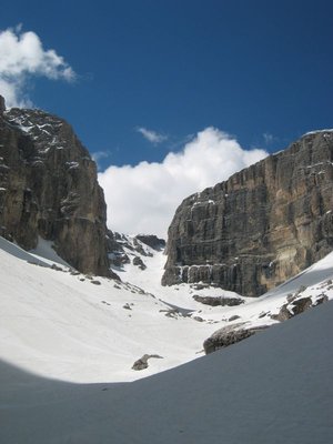 Der obere, steile Teil des Mittagstals