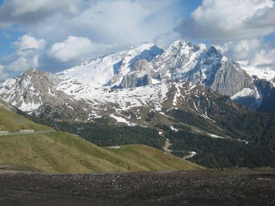 mit dem Auto zurück zur Arbeit... Rückblick, schöner geht's kaum