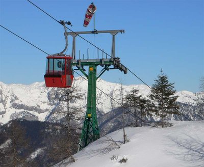 Zum Vergleich: Die Katrinbahn heute mit der etwas veränderten Originalstütze. Hier auch gut zu sehen die Girak-Klemme. Die "neue" Bahn verwendetete ursprünglich die Müller-Klemme.