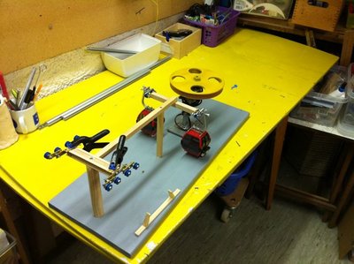 unten liegt das Stützenjoch noch zum trocknen :D