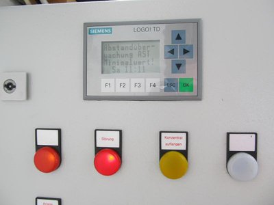 Erstfehlermeldung im Display