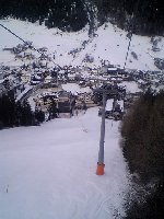 Allmorgendliche Auffahrt mit der Pardatschgratbahn