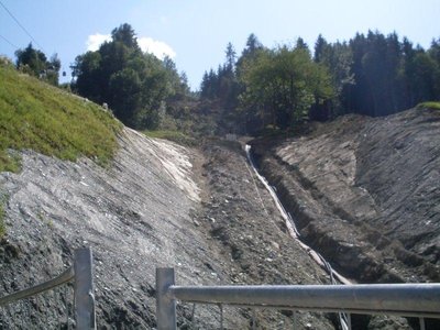 Trasse von der Talstation gesehen