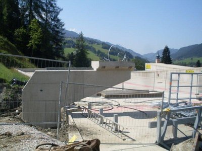 Talstation auf dem obersten Parkdeck