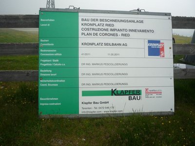 Beschneiung der Piste Ried