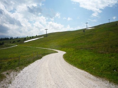 Kronplatz-Gletscher Anfang Juli - Wenn man ihn abdecken würde...