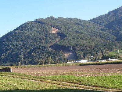 Schlußhang Piste Ried aus Richtung Dietenheim/Luns