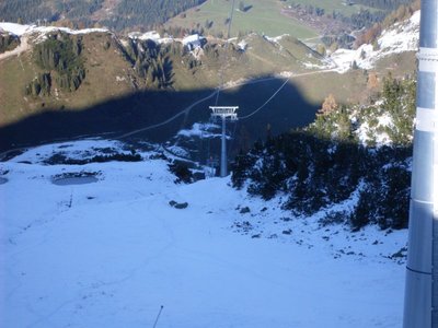 Strecke von der Einfahrt gesehen