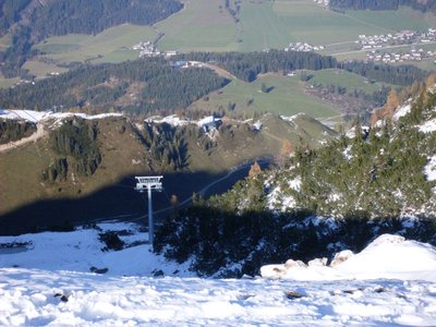 Strecke von der Piste gesehen