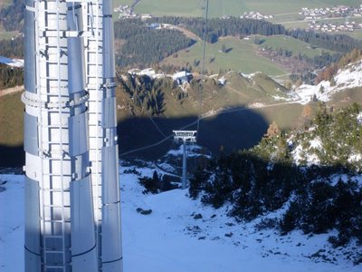 Strecke von der Ausfahrt gesehen