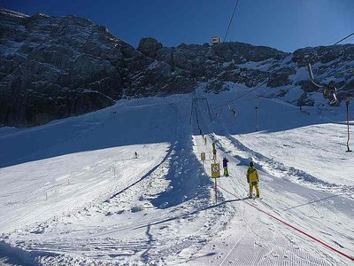 Schlepplift Austriascharte mit Pisten