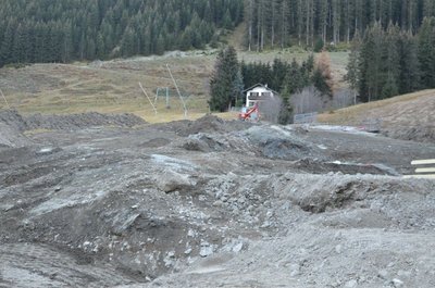 Pistenzufahrt zum Einstieg