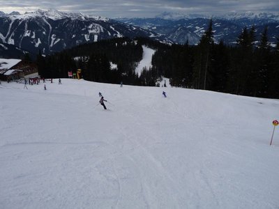 Märchenwiesenabfahrt - Steilstück sehr abgerutscht
