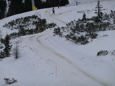 Weitmoosabfahrt, ja auch die war offen!!!