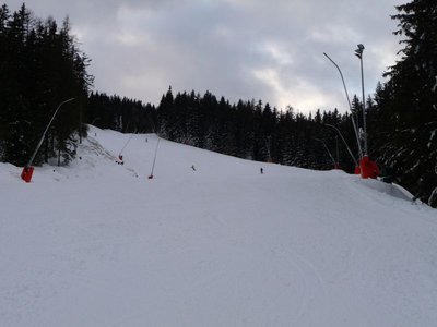 Sepp Walcher Abfahrt, hier die beste Teilabfahrt des Tages