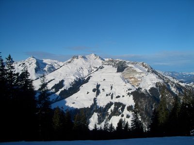 Blick auf Fieberbrunn's dunkle Seite