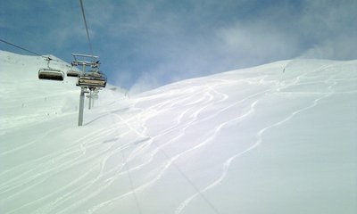 Sonntag - Tiefschneerevier unterhalb der Königsleitebahn.