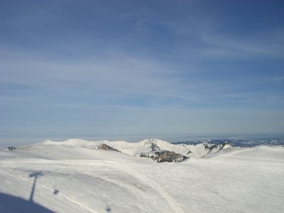 Der Bodensee den ganzen Tag im Nebel