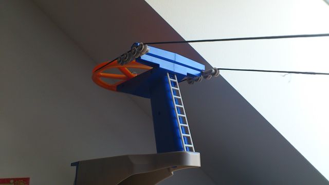 Die Bergstation welche zur Mittelstation werden wird.