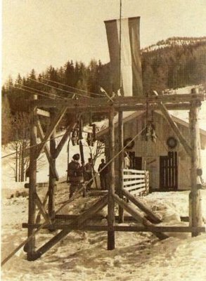 Bergstation NAZBAUER später Mittelstation für die beiden STEURERteilstrecken I+II  Kirchboden -Nazbauer -Grießkareck