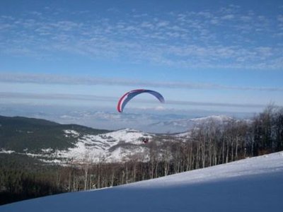 Paraglider heben ab